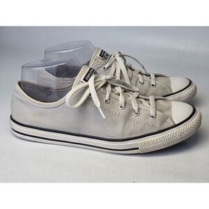 CONVERSE Women's Sneakers Size 7 Gray White Low Top Lace Up Shoes 564983F